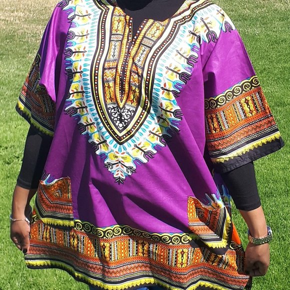 Purple Dashiki Shirt - Picture 1 of 1
